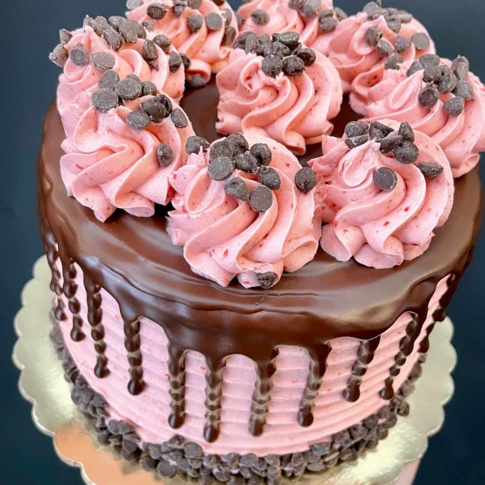 Strawberry Cake Partyオーバーニー ピンク Chocolate Covered Strawberry Cake – Pie, Pie My Darling