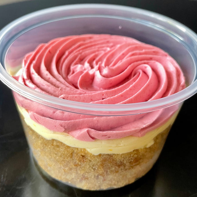 Raspberry Peach Cup-Cake
