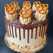 Chocolate Peanut Butter Pretzel Cake