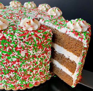 Gingerbread Sprinkle Cake
