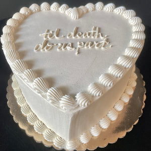 White Heart Cake