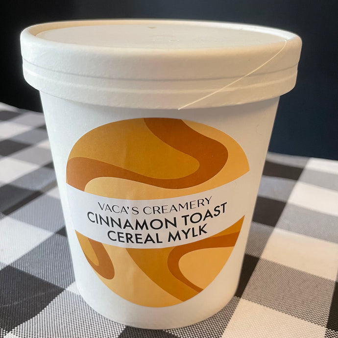 Vaca's Creamery Cinnamon Toast Cereal Mylk Ice Cream Pint
