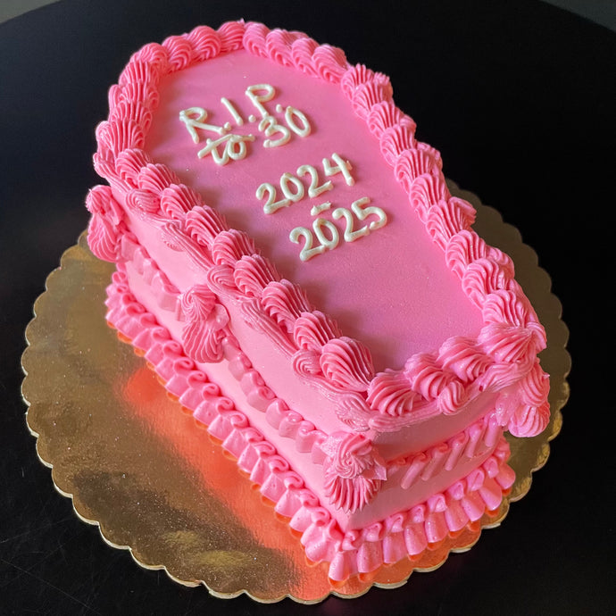 Pink Coffin Cake