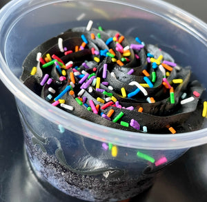 Goth Glitter Sprinkle Cup-Cake