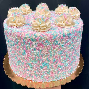 Pride Flag Funfetti Cake