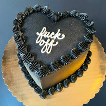 All Black Heart Cake
