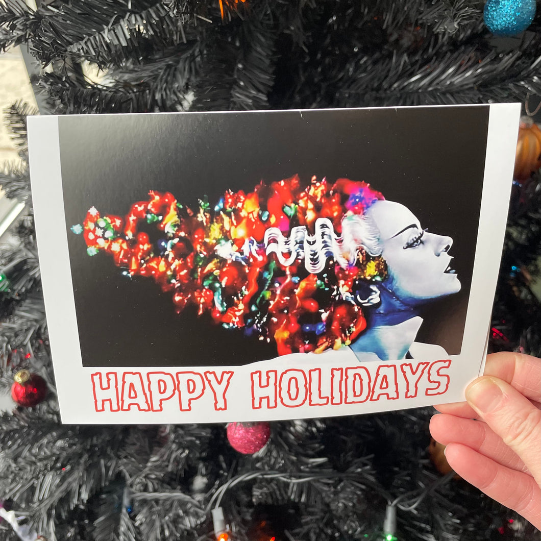 Bride of Frankenstein Holiday Card