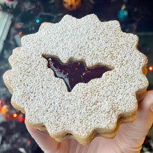 Raspberry Bat Linzer Cookie--PLEASE LIMIT 4 PER PERSON!