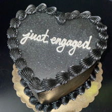 All Black Heart Cake