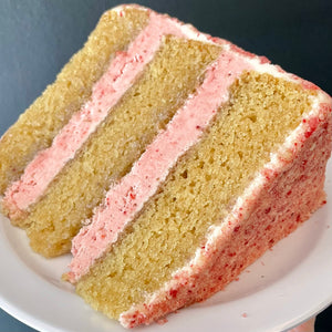 Strawberry Streusel Cake SLICE!