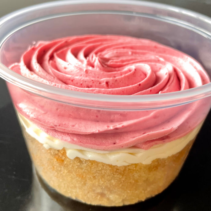 Raspberry Almond Cup-Cake