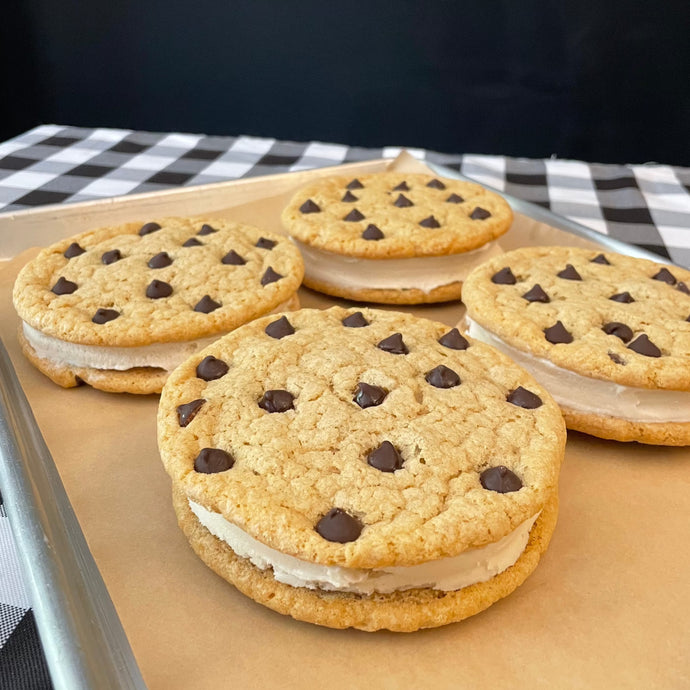 Chocolate Chip Cookie Ice Cream Sandwich