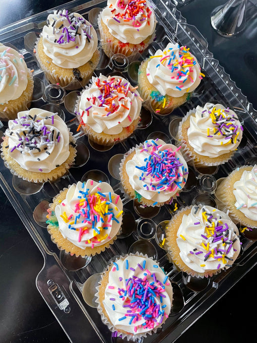Pride Flag Funfetti Cupcake Assortment (ONE DOZEN)