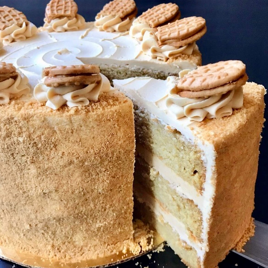 Single Nutter Butter Cake SLICE!